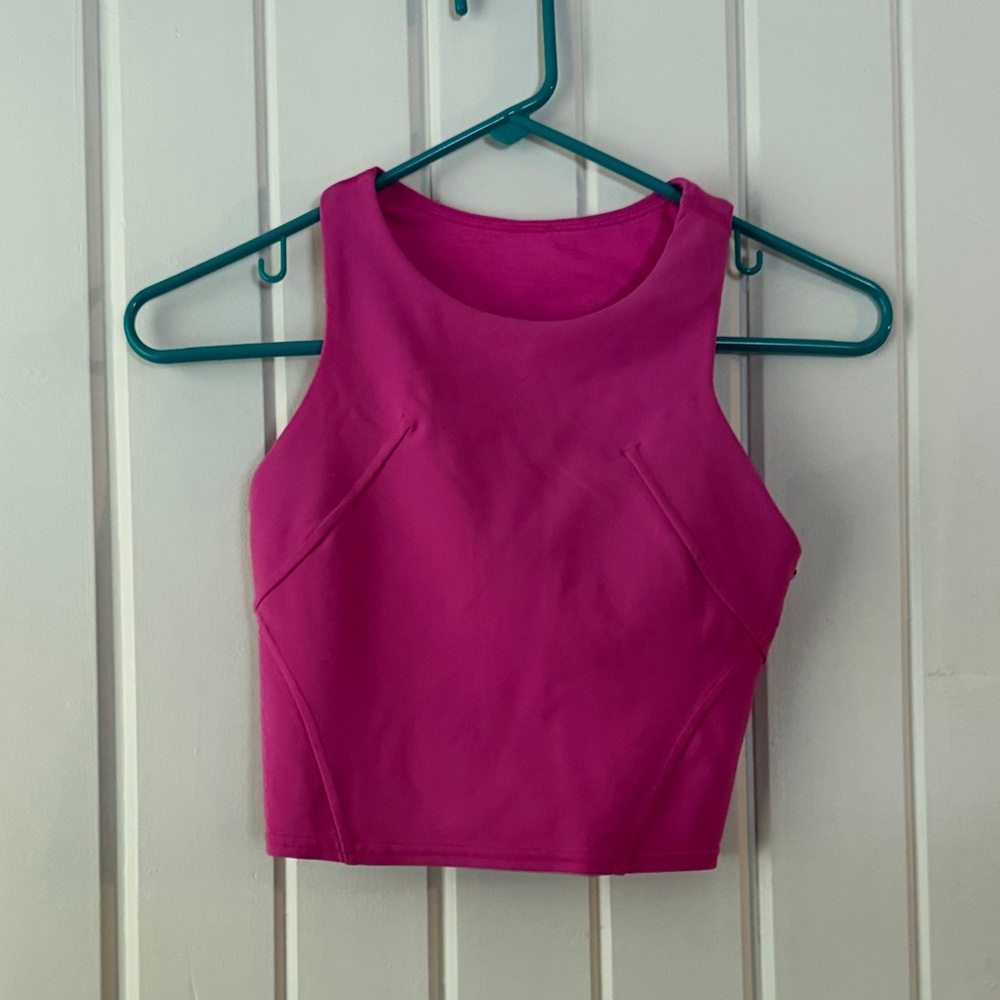 Lululemon Athletica Fuchsia Crop Top